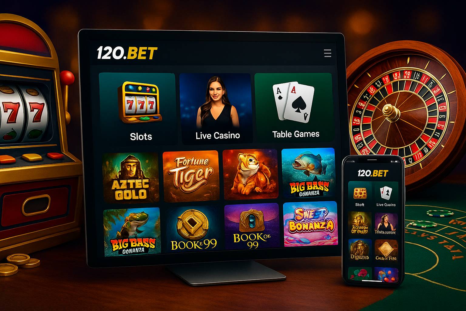 Jogos de cassino online inovadores e emocionantes na 120.BET